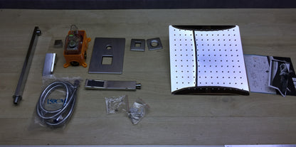 HUAHOMDY Duschsystem Unterputz Set 12 Zoll Regendusche, I23919