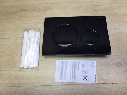 Geberit 115.882.DW.1 Betätigungsplatte für 2 Mengen, schwarz/matt, I33320