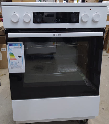 Gorenje GEC6C40WD Freistehender Elektro-Herd mit Glaskeramik EEK: A I34498