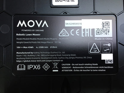 Dreame Mova 600 robotic lawnmower MLLM1110, for lawns up to 600 m², I33430