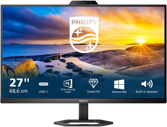 Philips 27E1N5600HE Monitor 27" WQHD 2560x1440 USB-C Adaptive Sync Webcam 