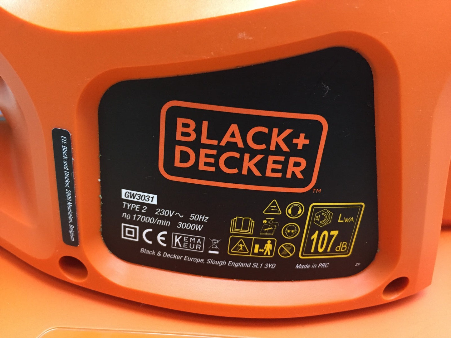 Black&Decker GW3031BP Elektro-Laubsauger/-bläser 3kW 72 L, I33567