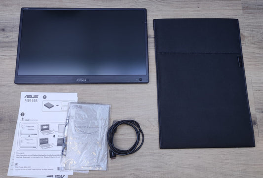ASUS ZenScreen MB165B Monitor 15.6" HD ready 1366x768 TN-Panel USB schwarz