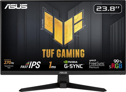 ASUS TUF Gaming VG249QM1A Monitor 23.8" FHD 1920x1080 AMD FreeSync 270Hz OC 1ms 