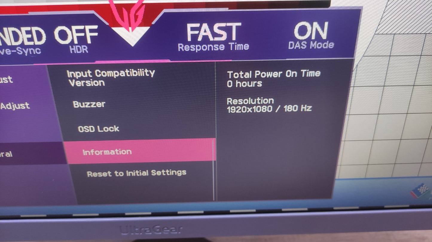 LG UltraGear 24GS50F-B Monitor 23.8" FHD 1920x1080 VA HDR10 AMD FreeSync 180Hz