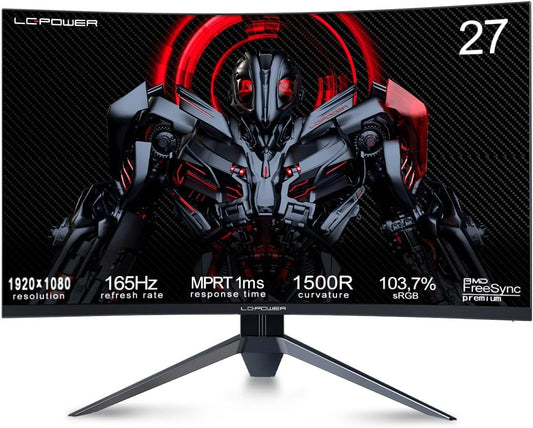 LC Power LC-M27-FHD-165-C-V3 Gaming Monitor 27" FHD 1920x1080 FreeSync 165Hz 1ms