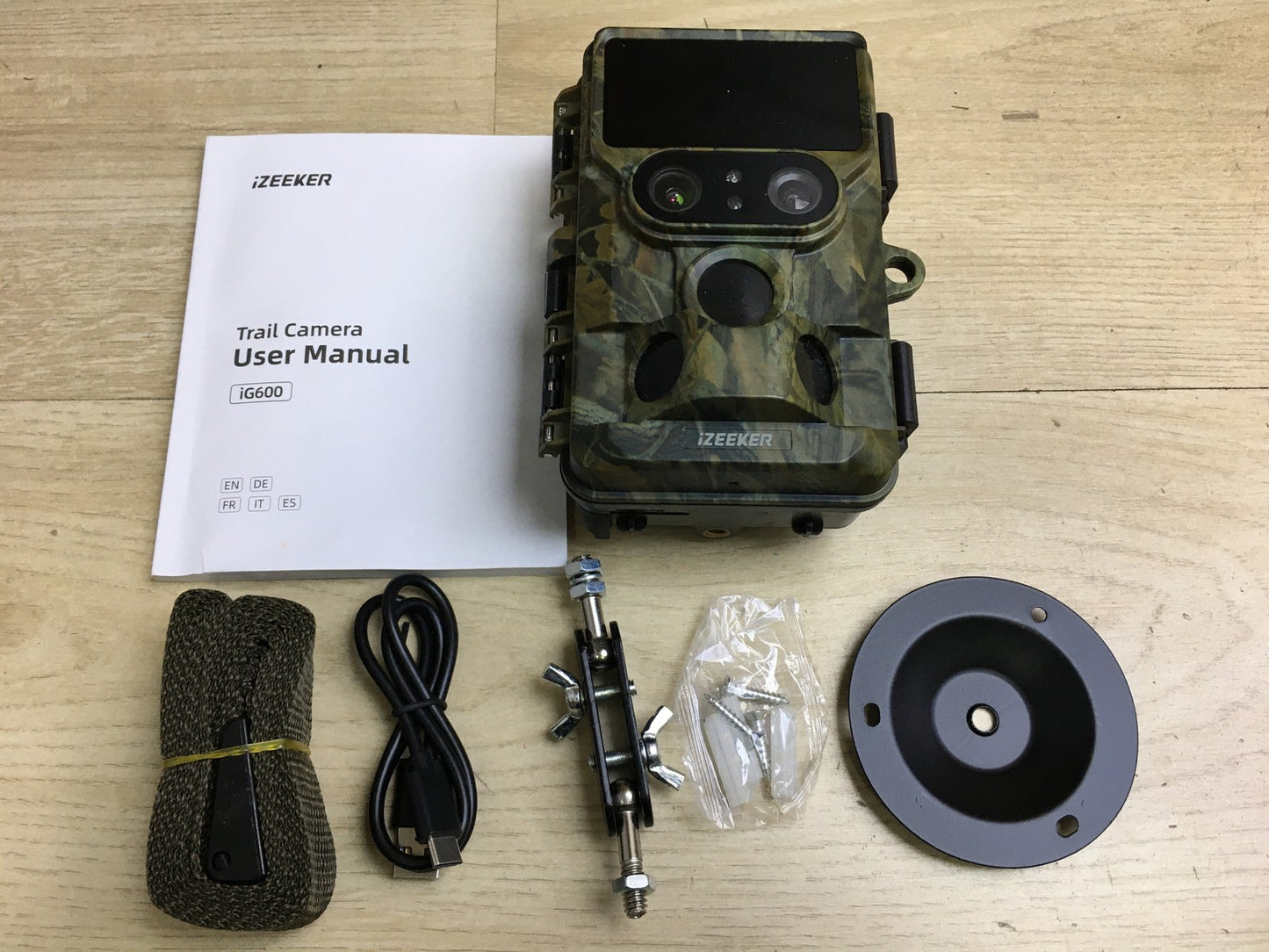 iZEEKER iG600 Wildkamera WLAN Duales Objektiv 4K 30fps 60MP, I34193