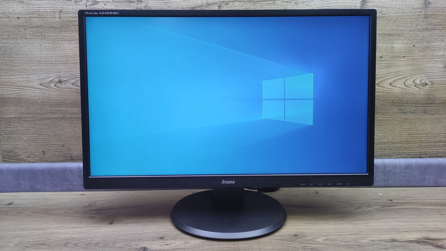 iiyama ProLite X2483HSU-B3 Monitor 23.8" FHD 1920x1080 VGA HDMI DP 75Hz 4ms
