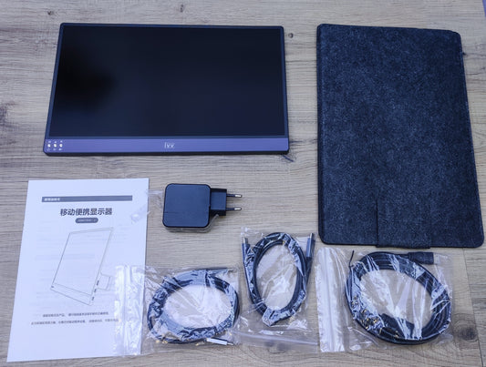 IVV Portable 4K Gaming Monitor 13.3" UHD 3840x2160 IPS USB-C HDMI Speaker 