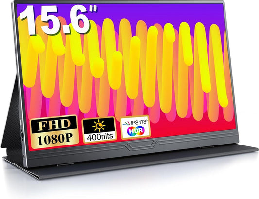 COOLHOOD GS156CM2-B Portable Monitor 15.6" FHD 1920x1080 IPS HDR Mini-HDMI USB-C
