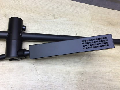 Görbach Regendusche mit Ablage, Edelstahl Schwarz, I34099