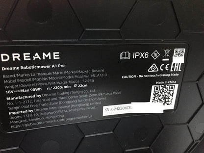 DREAME Intelligenter Mähroboter A1 Pro bis 2000m² 3D Sensor (MLLA7210) I34096
