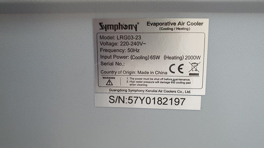 Symphony Noble Klimaanlage Purifier Heizung Luftbefeuchter V08674
