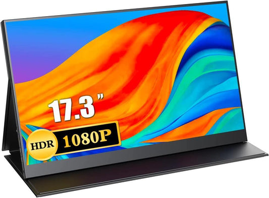 Uperfect Tragbarer Monitor 17,3" 1920x1080 USB-C Mini HDMI 144Hz Lautsprecher