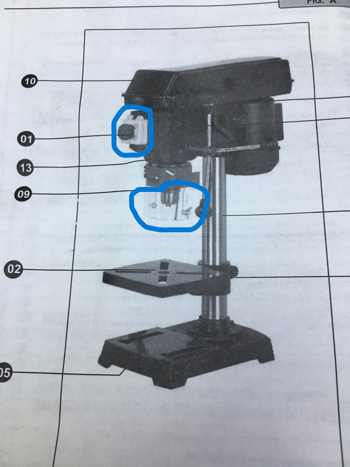 Vigor VTC-350 1/2HP Standbohrer/Standbohrmaschine, klein, 1.5 mm, I31476