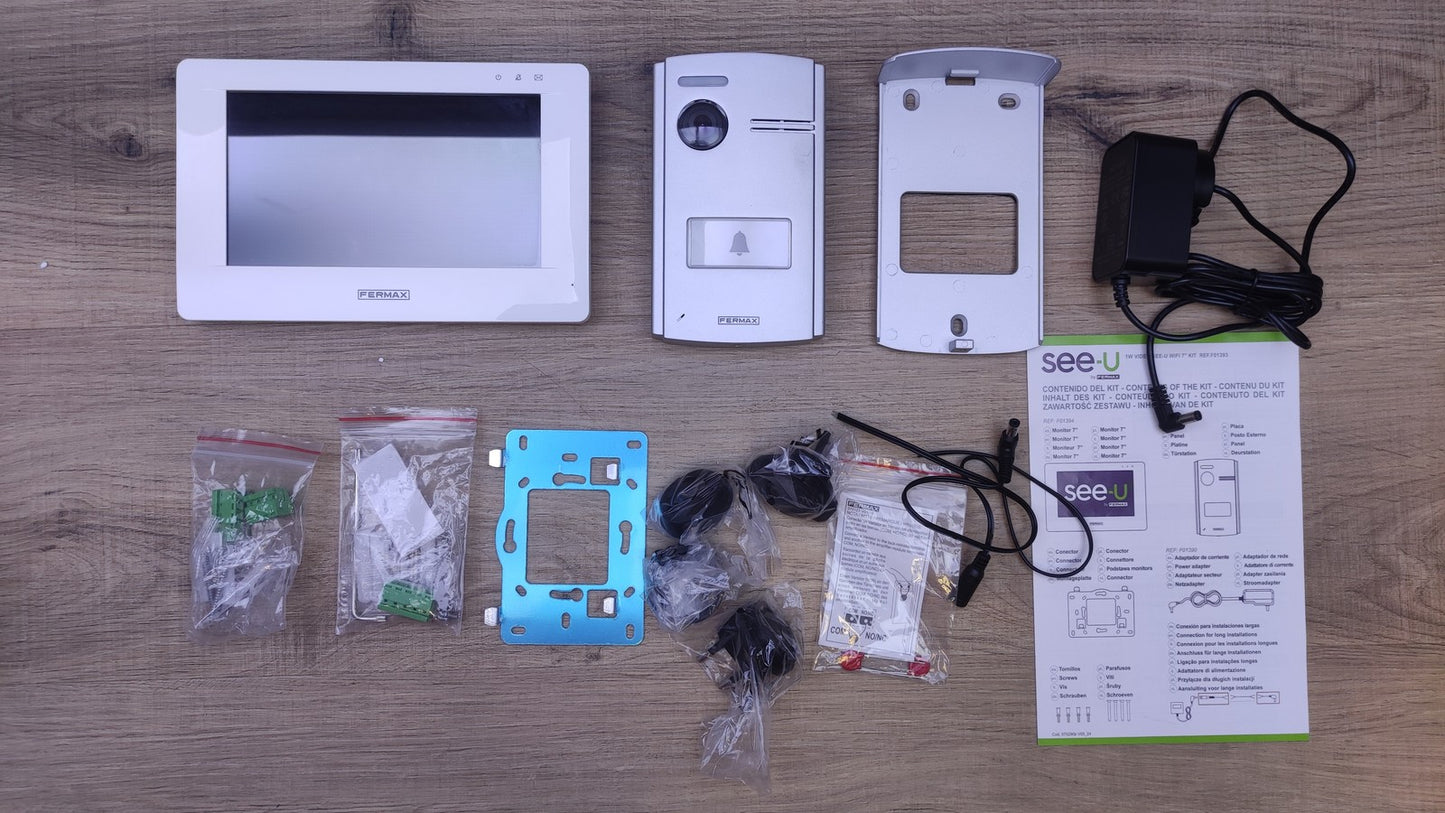 Fermax F1393 Video-Türsprechanlage, 7 Zoll (17,8 cm), WLAN-Touchscreen, I33848