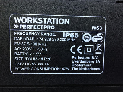 PerfectPro WS3 Baustellenradio Workstation, I34057
