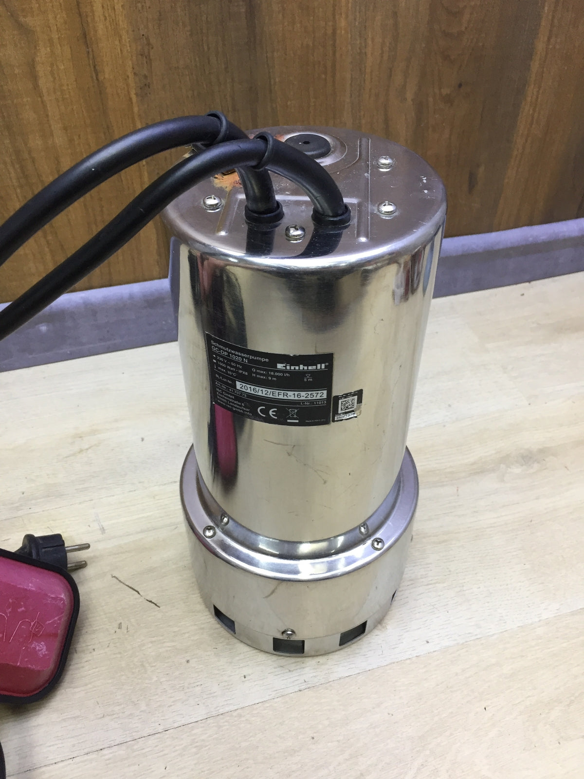 Einhell GC-DP 1020N Elektro-Schmutzwassertauchpumpe 1000W, I32059