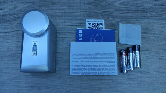 Homematic IP Smart Home Türschlossantrieb HmIP-DLD-S, silber, I34467