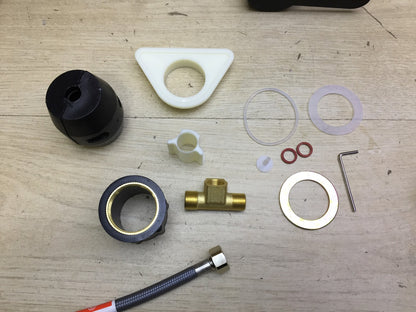 Schütte 79769 Niederdruck Küchenarmatur ausziehbar, Wasserhahn, schwarz, I33364