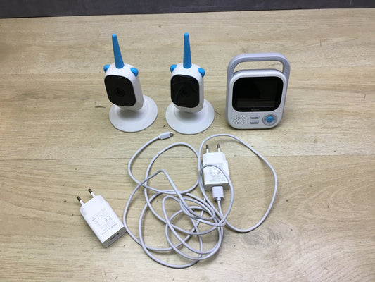 KAWA baby monitor with 2 cameras, 7.11 cm (2.8 inch) 2K HD camera, I31426