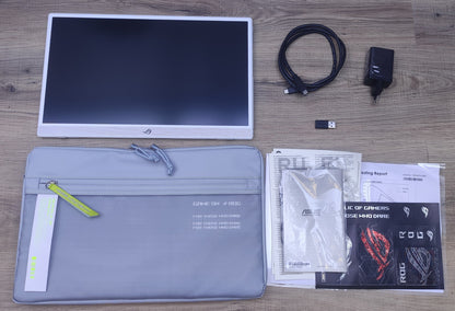 ASUS ROG Strix XG16AHPE-W tragbarer Gaming Monitor 15.6" FHD USB-C NVIDIA G-Sync