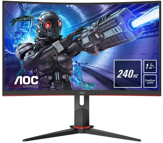 AOC C32G2ZE/BK Gaming Monitor 31.5" Curved FHD 1920x1080 AMD FreeSync 240Hz 1ms