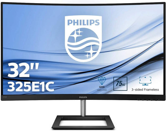Philips 325E1C/00 Gaming Monitor 32" Curved WQHD 2560x1440 Adaptive Sync 75Hz