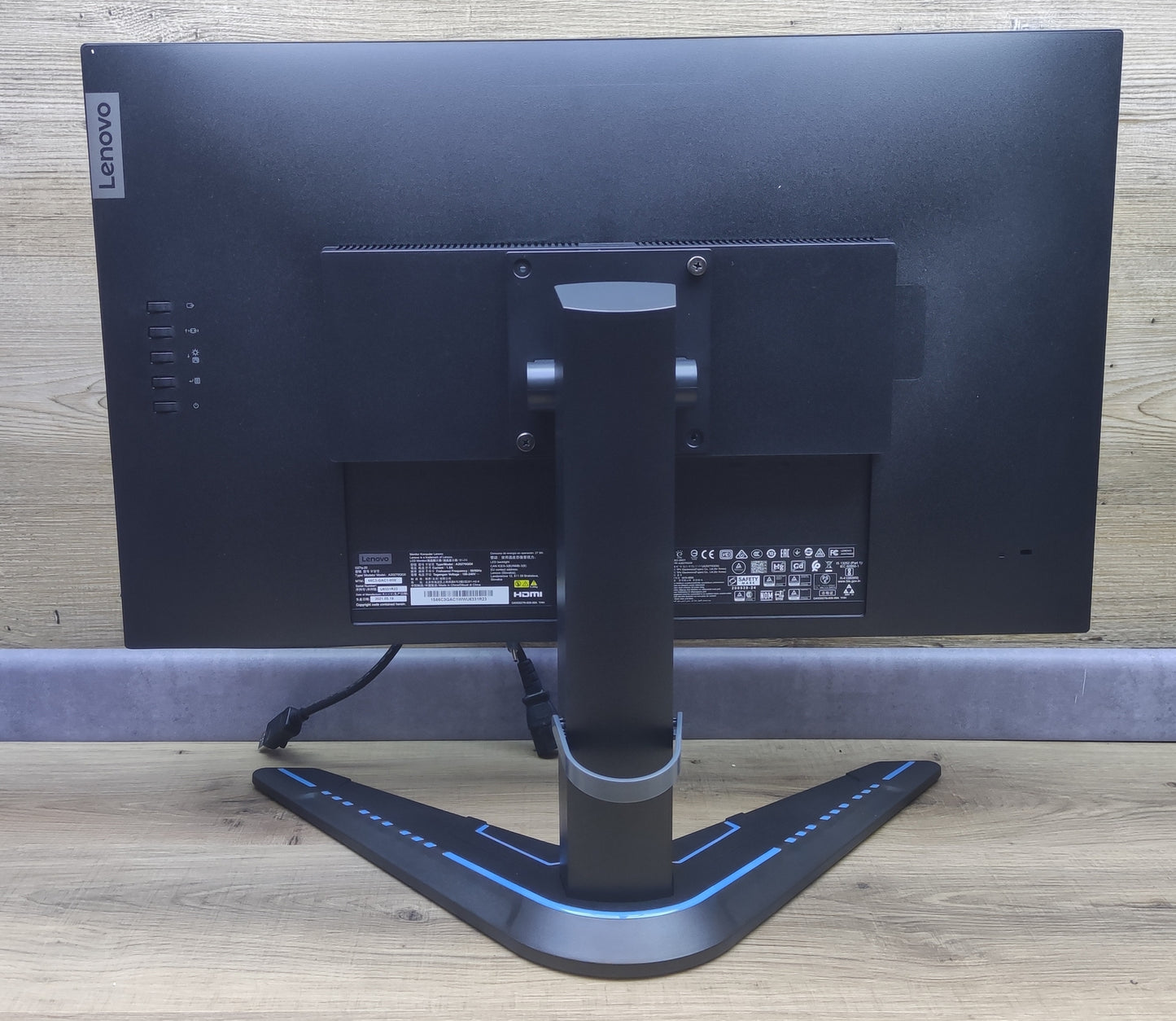 Lenovo G27q-20 Gaming Monitor 27" QHD 2560x1440 HDMI DP AMD FreeSync 165Hz 1ms 