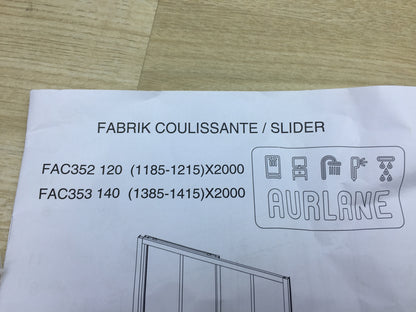 Aurlane FAC354 Duschkabine 80x200 cm I17044