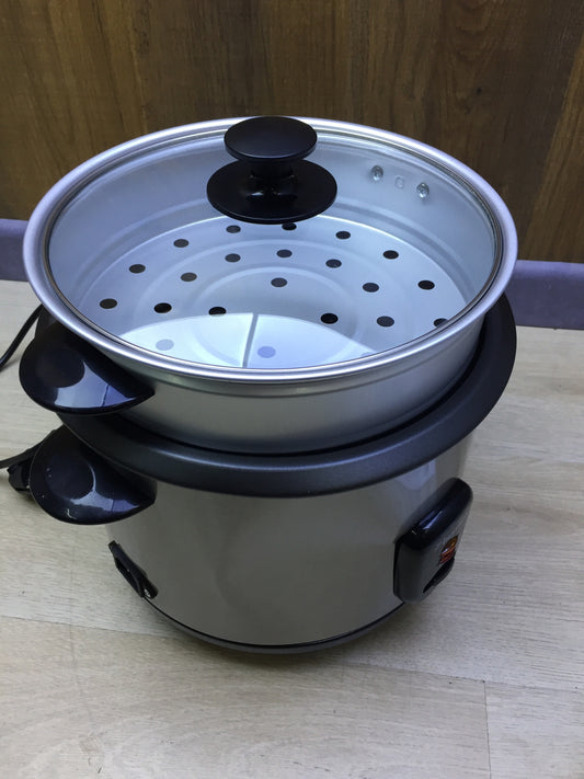 Bestron ARC180 rice cooker for 8-10 people, including steamer attachment, I29408