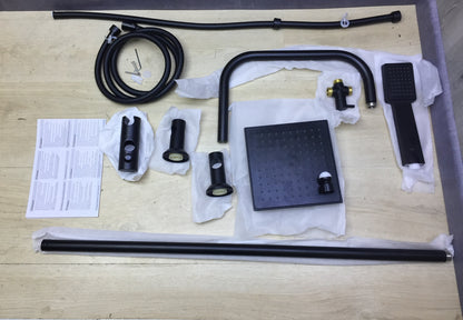 EISL DX12004BL-A Duschset mit Umschalter, schwarz, I30862