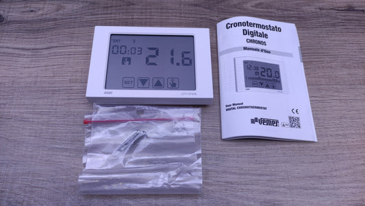 Vemer VE451100 Chronos Thermostat Touch Screen Wandleuchte, weiß, I32637