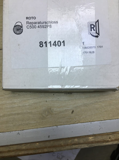 Roto Reparaturschloss C500 4592P8, Silber, I34448