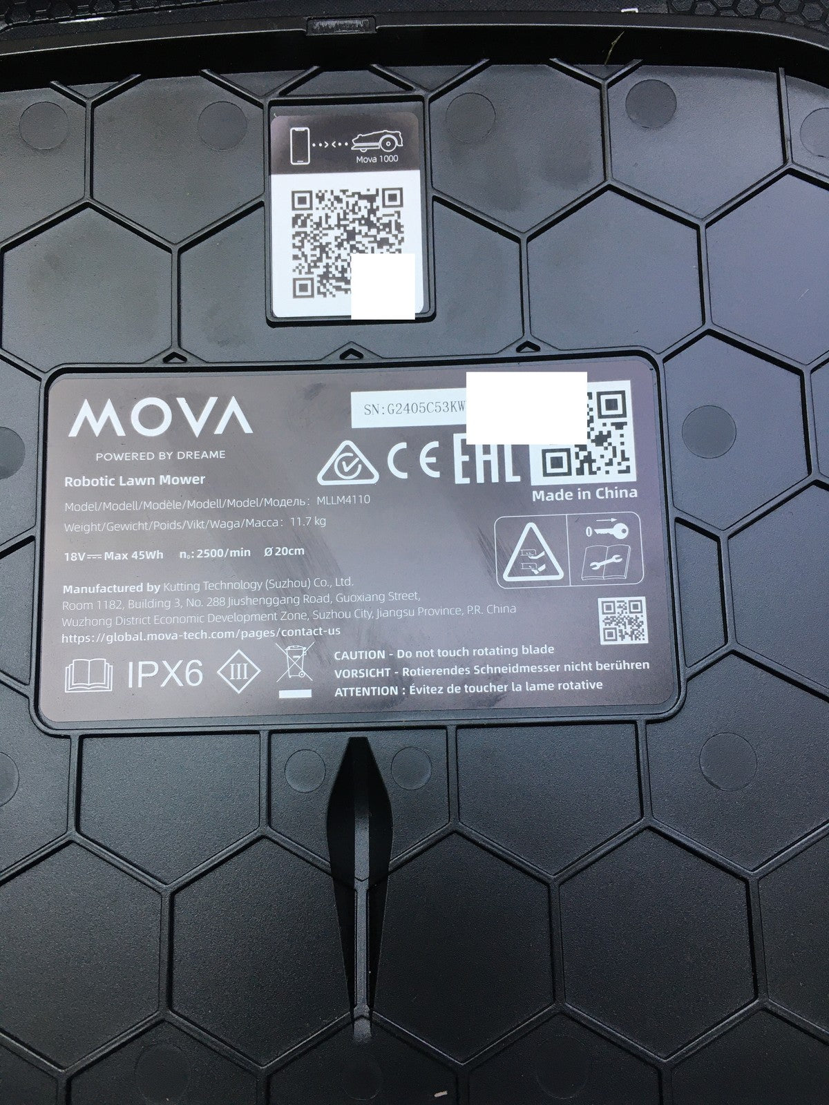 Dreame Mova 1000 Mähroboter (MLLM4110) bis 1.000 m² 3D-LiDAR kabellos, I34376