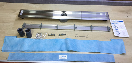 Neodrain shower channel 90cm stainless steel floor drain, I33122 