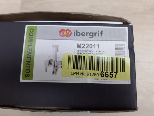 Ibergrif M22011 WC-Bidet Handbrause Set mit Dusche und Halter, Unterputz, I17994