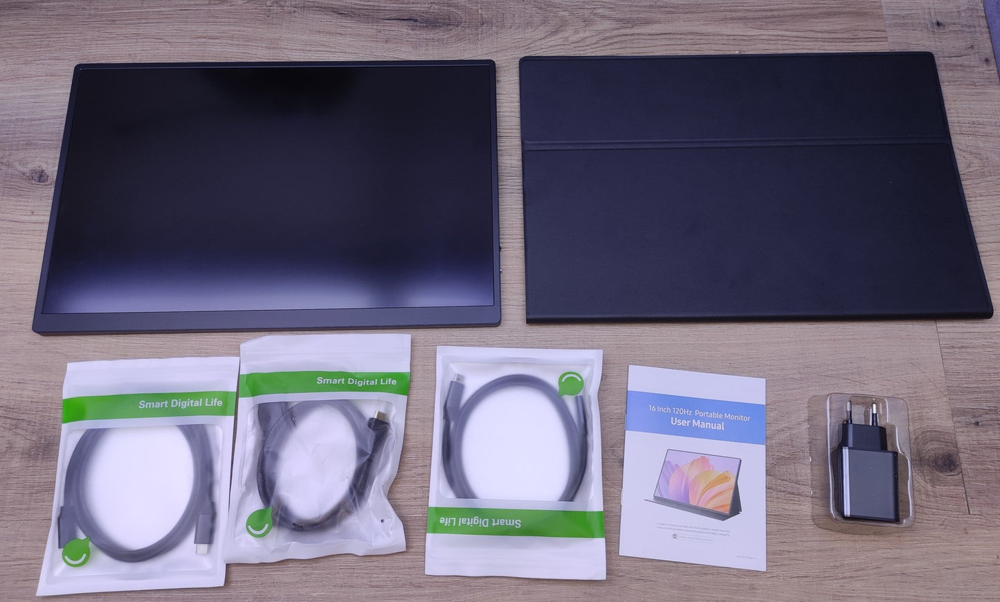 Eviciv Portable Monitor 16" WQXGA 2560x1600 HDMI USB-C AMD FreeSync 120Hz 3ms