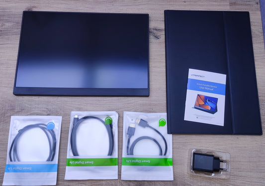 Uperfect Tragbarer Monitor 16" QHD 2560x1600 IPS LCD HDR USB-C HDMI Lautsprecher