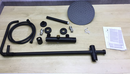 SCHÜTTE AQUADUCT Duschsystem mit Thermostat 60074, schwarz, I27005