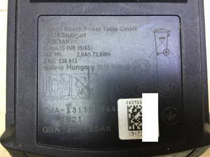 Bosch replacement battery GBA 36 V Li 2.0 Ah, I33124