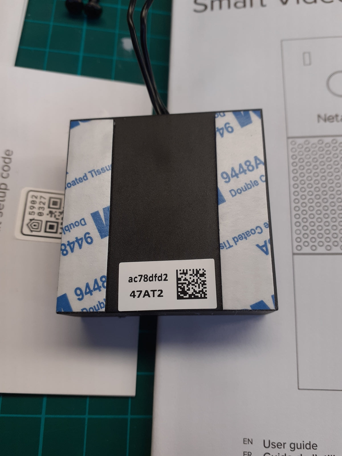 Netatmo Smarte Video Türklingel mit Kamera, WLAN, 2-Wege-Audio, NDB-N I04761