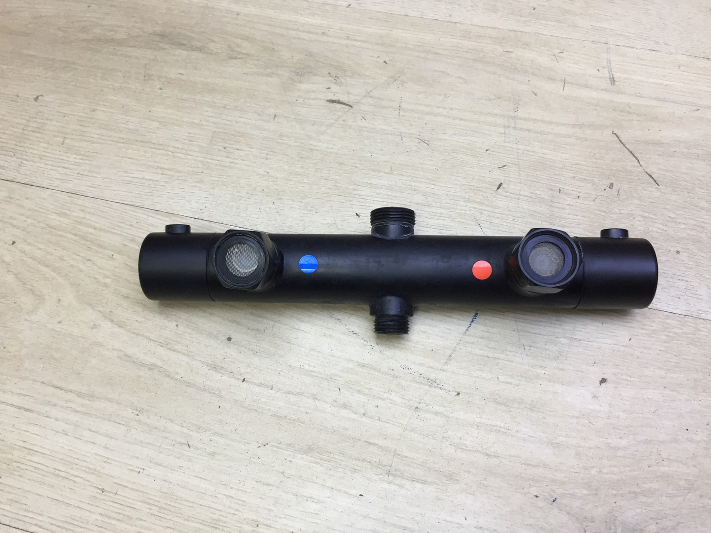 JOHO Duschsystem mit Thermostat matt schwarz, I32327