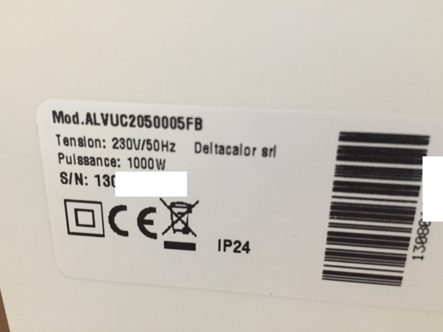 Voltman ALVUC2050005FB Heizkörper 1000W, weiß, I25460