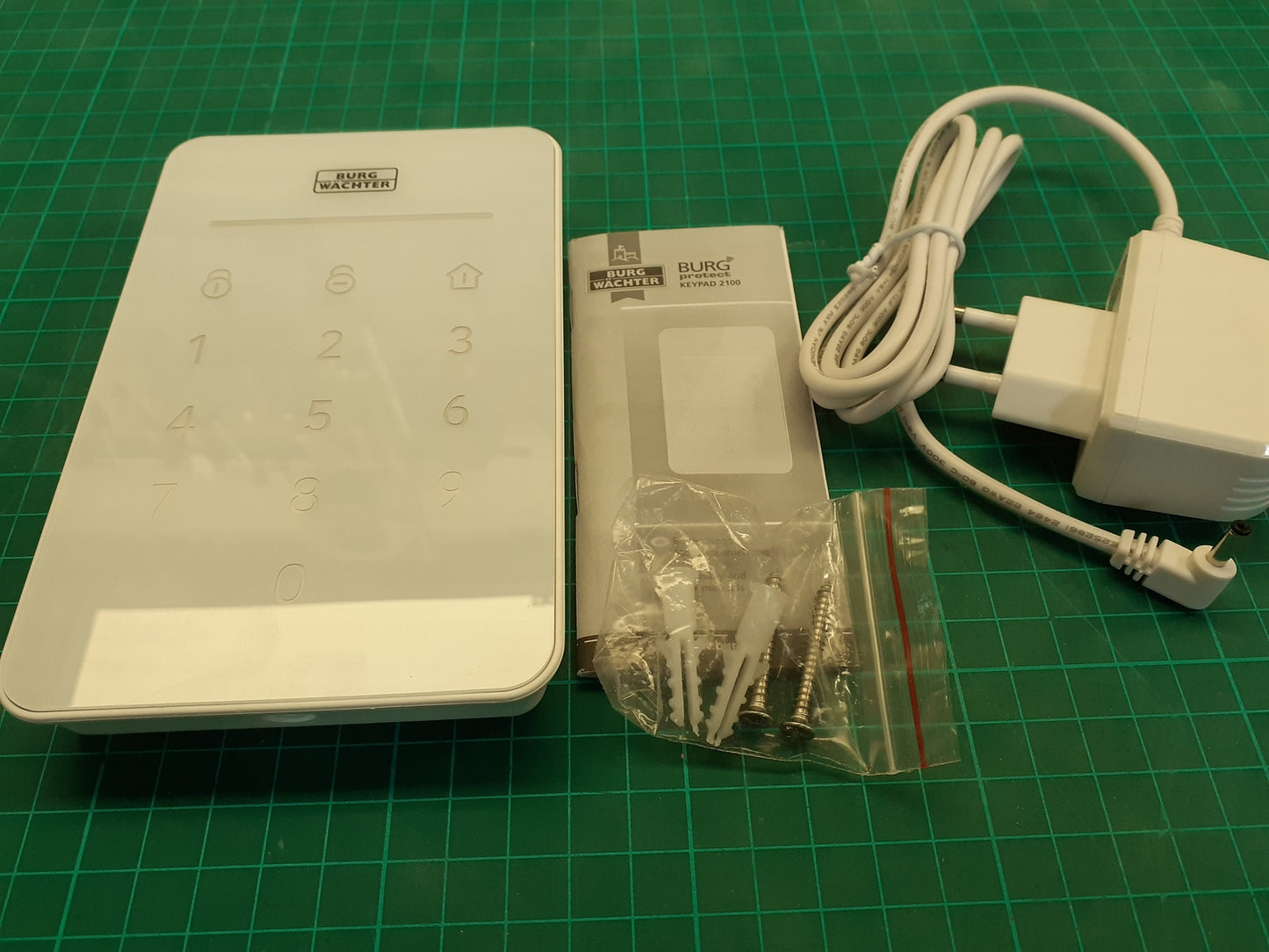 Burg-Wächter Fernbedienung für Alarmanlage, SOS Funktion, Keypad 2100, I04011