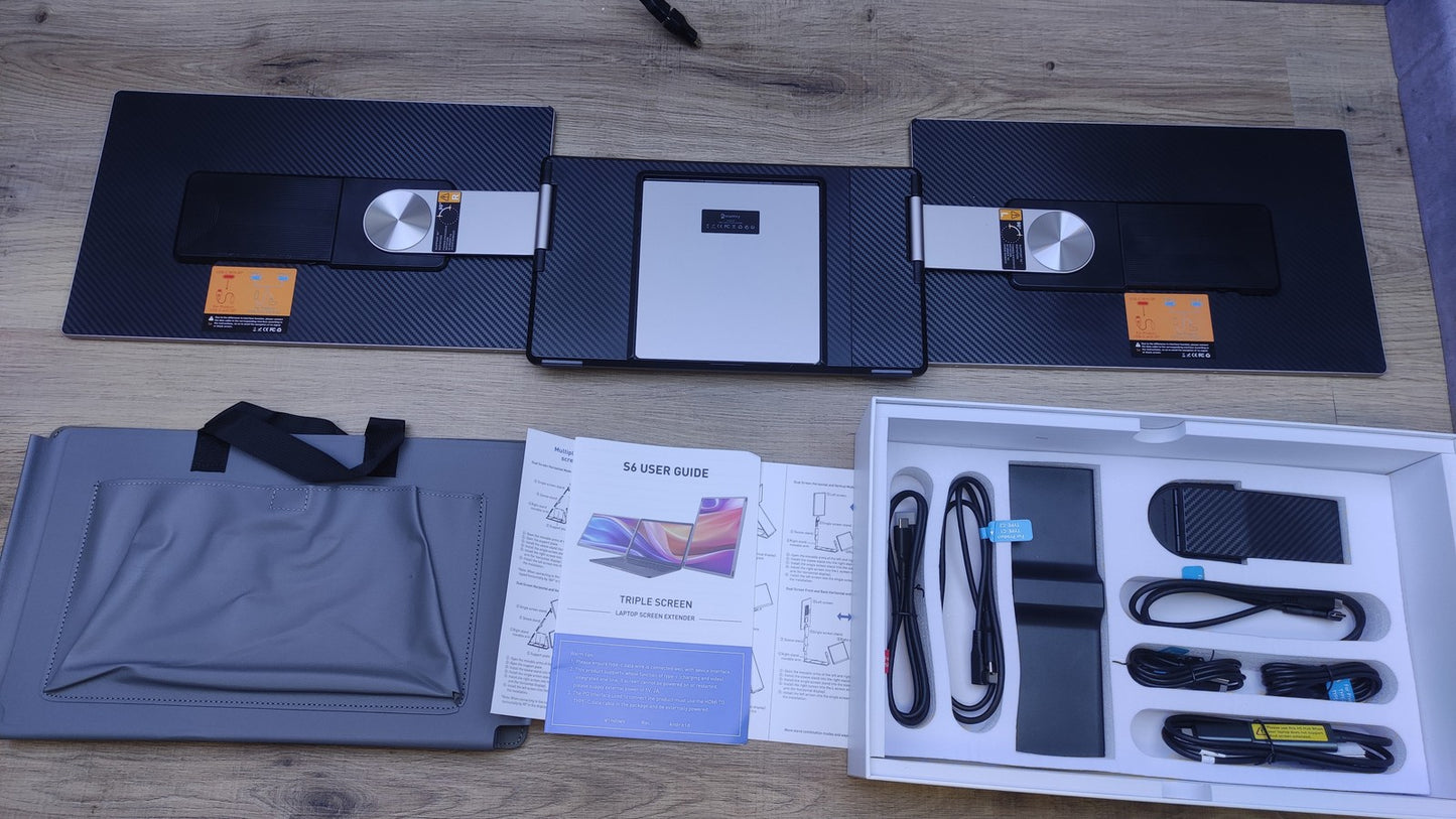 Kwumsy S6 Tragbarer Monitor Erweiterung für Laptop 15,6 1920x1080 HDMI USB-C