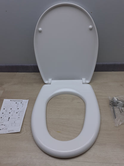 Cornat WC-Sitz "Edolo" KSEDSC00, Klassisch weißer Look Duroplast, I17300