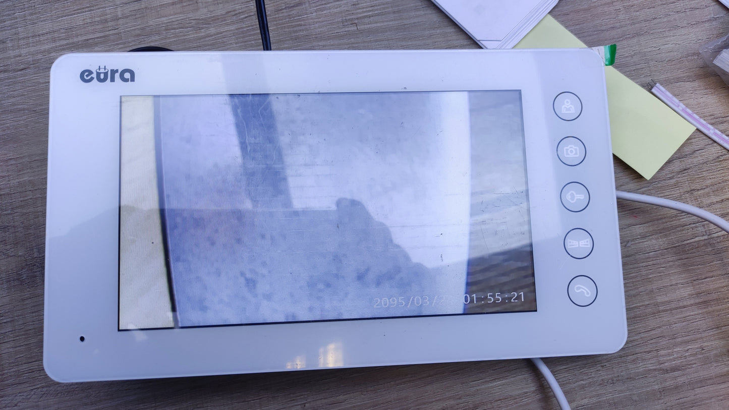 EURA VDP-76A3 Alpha Video-Türsprechanlage, 7-Zoll-Farbmonitor, RFID, I30655