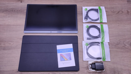 MEMTEQ Z1 Tragbarer Monitor 15,6" FHD 1920x1080 IPS USB-C Mini-HDMI Grau