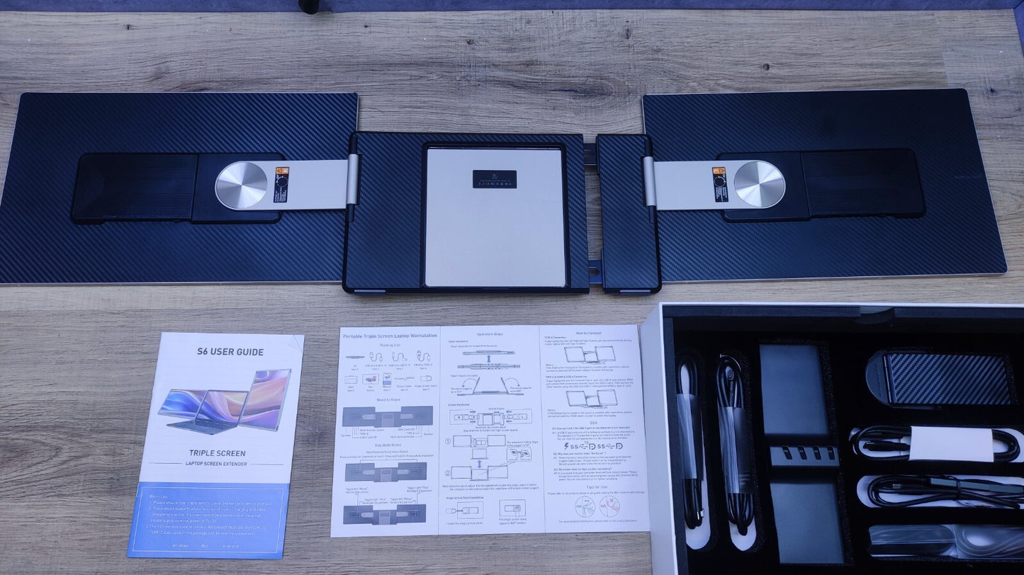 Kefeya S6 Portable Monitor Erweiterung für Laptop 15,6 1920x1080 OLED HDMI USB-C